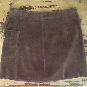 J. Crew Genuine Suede Mini Skirt